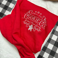 North Pole Cookie Co Embroidered Sweatshirt- Y2K Style Embroidered Crewneck| unisex Sweatshirt- Embroidered hoodie Christmas - Gift for her
