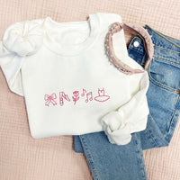 Embroidered Dance Icon Sweatshirt | Cute Dance Top | Gift for Dancer | Gemma Crewneck Sweatshirt | Dance Mom Sweatshirt
