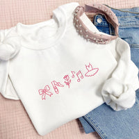 Embroidered Dance Icon Sweatshirt | Cute Dance Top | Gift for Dancer | Gemma Crewneck Sweatshirt | Dance Mom Sweatshirt