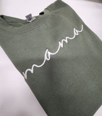 Mama Embroidered Sweatshirt, Mama Embroidered Shirt, Gift for Mom, Valentines Day Gift, Personalized Mama Shirt, Cute Women 124