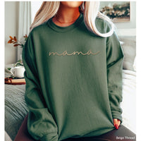 Mama Embroidered Sweatshirt, Mama Embroidered Shirt, Gift for Mom, Valentines Day Gift, Personalized Mama Shirt, Cute Women 124