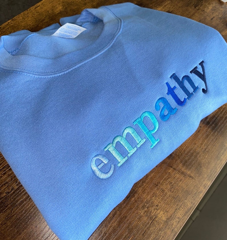 Empathy Embroidered Crewneck Sweatshirt