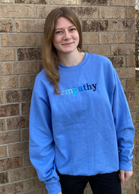 Empathy Embroidered Crewneck Sweatshirt