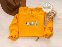 Embroidery Winnie Sweatshirt, Embroidered Ghost Hoodie, Winnie Kids Sweatshirt, Winnie Ghost Sweatshirt, Disney Halloween Wear, Pooh Hoodie