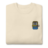 Sardines Embroidered Sweatshirt | Cute Canned Fish Gift | Sustainable Premium Sweater | Multiple Colors | Unisex For Him & Her