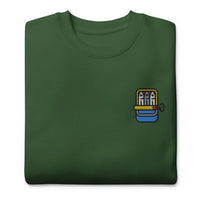 Sardines Embroidered Sweatshirt | Cute Canned Fish Gift | Sustainable Premium Sweater | Multiple Colors | Unisex For Him & Her