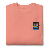 Sardines Embroidered Sweatshirt | Cute Canned Fish Gift | Sustainable Premium Sweater | Multiple Colors | Unisex For Him & Her