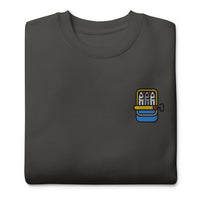 Sardines Embroidered Sweatshirt | Cute Canned Fish Gift | Sustainable Premium Sweater | Multiple Colors | Unisex For Him & Her