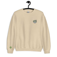 Matcha Embroidered Crewneck Sweatshirt, Matcha Gift, Matcha Lover Sweater, Matcha Mug Latte Art, Embroidery Sweater, Cute Matcha Tea Shirt