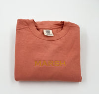 Comfort Colors Custom Embroidered Sweatshirt, Custom Text Sweatshirt, Personalized Crewneck Sweater, Custom Embroidery,  Mother's Day Gift