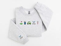 Embroidered Golf Sweatshirt, Golf Girl Sweatshirt, Golf Crewneck, Cute Golfing Shirt, Golf Hoodie, Preppy Golf Shirt, Golf Embroidery Design
