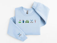 Embroidered Golf Sweatshirt, Golf Girl Sweatshirt, Golf Crewneck, Cute Golfing Shirt, Golf Hoodie, Preppy Golf Shirt, Golf Embroidery Design