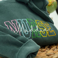 Embroidered Nurse Sweatshirt - Registered Nurse Comfort Colors® Sweatshirts - Nursing Graduation Gift - Nursing Student Gift